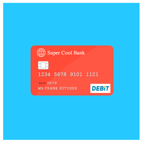 Free Debit / Credit Card PSD Graphic