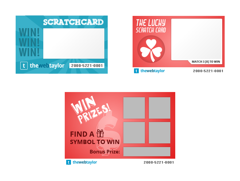 Free Scratch Card Vector Graphic Pack - The Web Taylor